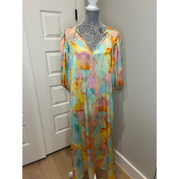 Buddy Love Silky Maxi Sunny Love Dress Maxi Women’s Small - Picture 12 of 12